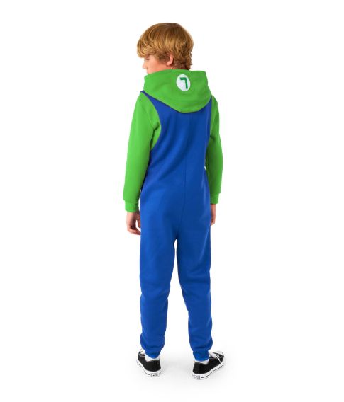 OppoSuit Luigi onesie til børn.