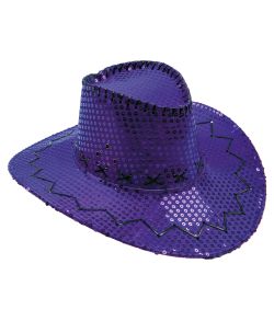 Lilla paillet cowboyhat