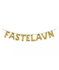 Fastelavn ballonguirlande guld