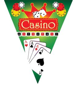 Vimpelguirlande Casino 5 m