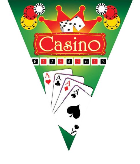 Vimpelguirlande Casino 5 m