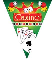 Vimpelguirlande Casino 5 m