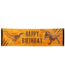 T-Rex Happy Birthday banner