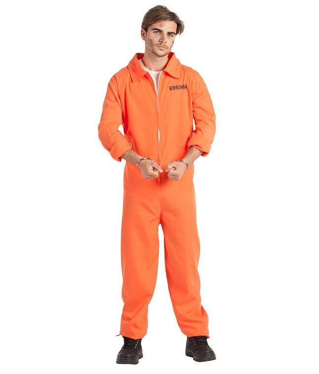 Orange fangedragt kostume