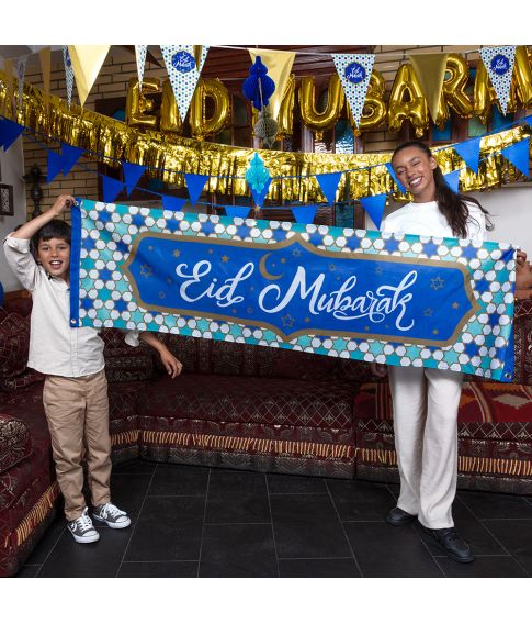 Eid Mubarak banner 50 x 180 cm