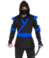 Ninja Assassin kostume, blå