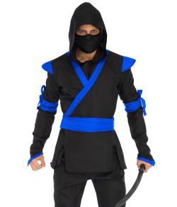 Ninja Assassin kostume, blå