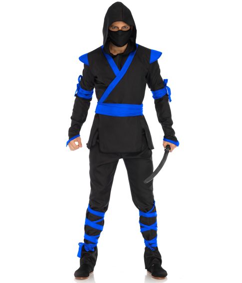 Ninja Assassin kostume, blå