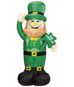 Oppustelig St. Patricksday Leprechaun, 150 cm