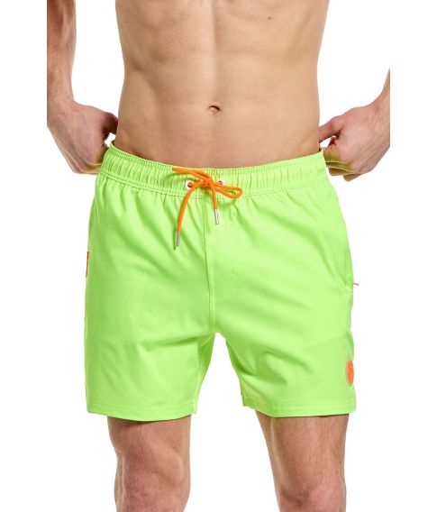 Neon lime badeshorts