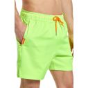 Neon lime badeshorts