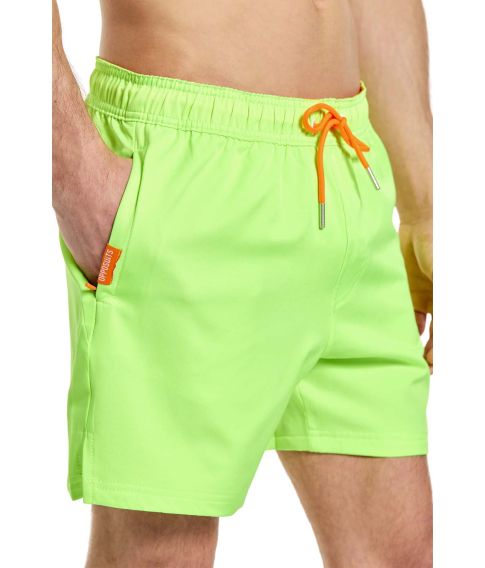 Neon lime badeshorts