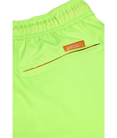 Neon lime badeshorts