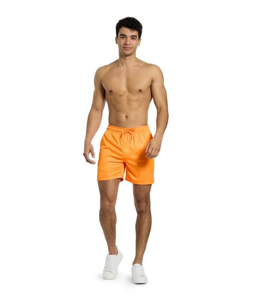 Neon orange badeshorts