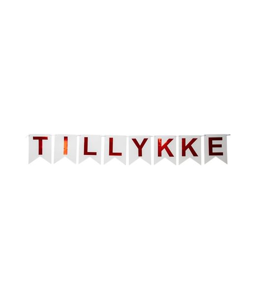 Tillykke banner, 3,6 m