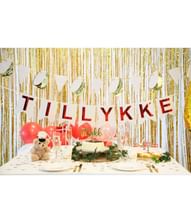 Tillykke banner, 3,6 m