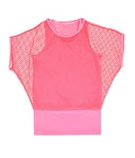 Neon pink netbluse