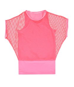 Neon pink netbluse