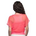 Neon pink netbluse