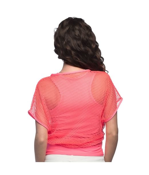 Neon pink netbluse