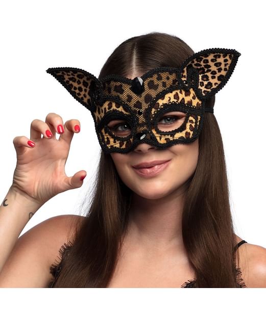 Leopard halvmaske