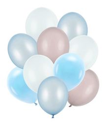 Ballonbuket blå pastel mix