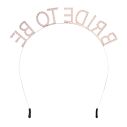 Rose gold Bride to be diadem