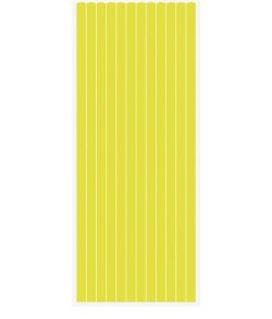 Neon gule papir sugerør 12 stk