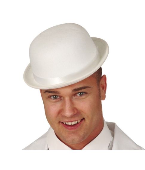 Hvid bowlerhat