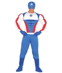 Superhelt med stjerne kostume