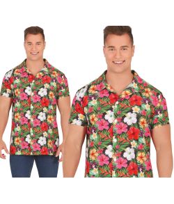 Hawaii skjorte med hibiscus.