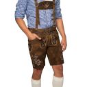 Brune korte lederhosen til mænd.