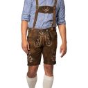 Brune korte lederhosen til mænd.