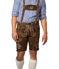 Brune korte lederhosen til mænd.