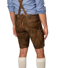 Brune korte lederhosen til mænd.