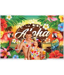 Hawaii fotobaggrund 220 x 150 cm