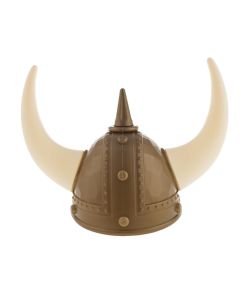 Vikingehjelm med store horn.