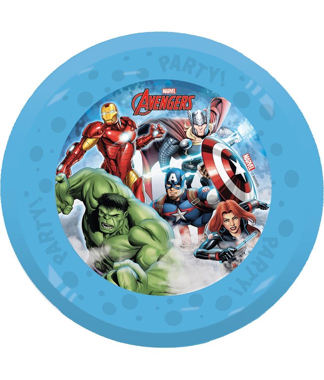 Avengers plastik tallerkner 4 stk 21 cm