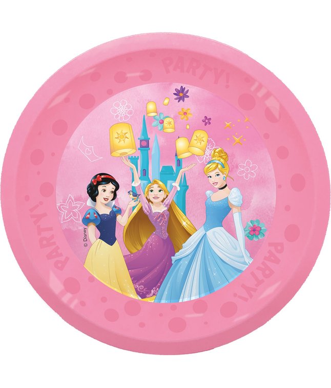 Disney Prinsesser plastik tallerkner 4 stk 21 cm