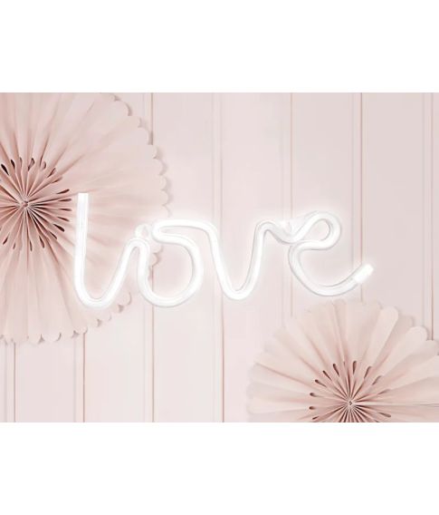 Neon LED Love skilt 34.5x13cm