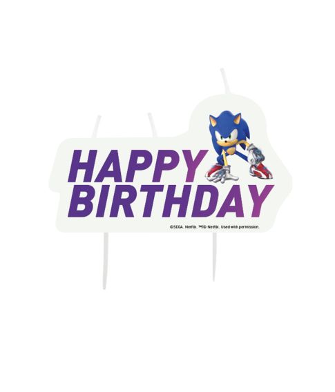 Sonic Happy Birthday kagelys