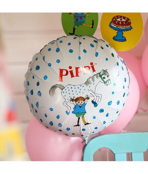 Pippi Langstrømpe folieballon, 45 cm