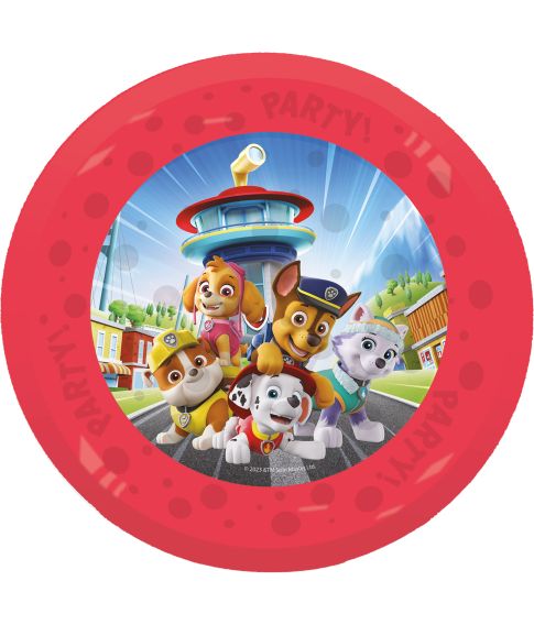 Paw Patrol plastik tallerkner 4 stk 21 cm