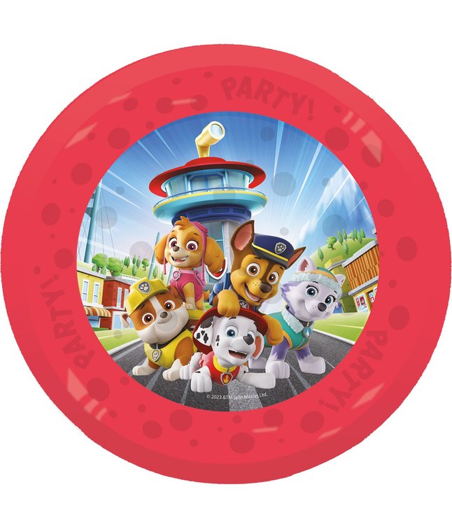 Paw Patrol plastik tallerkner 4 stk 21 cm