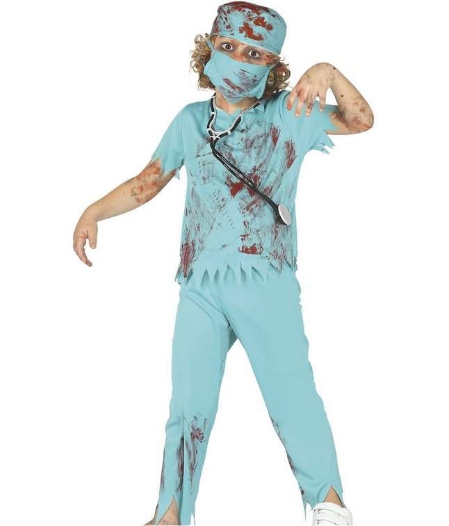 Zombie Surgeon kostume til drenge.