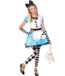 Alice i Eventyrland kostume til piger.