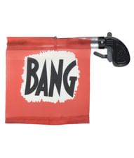 Pistol med Bang flag