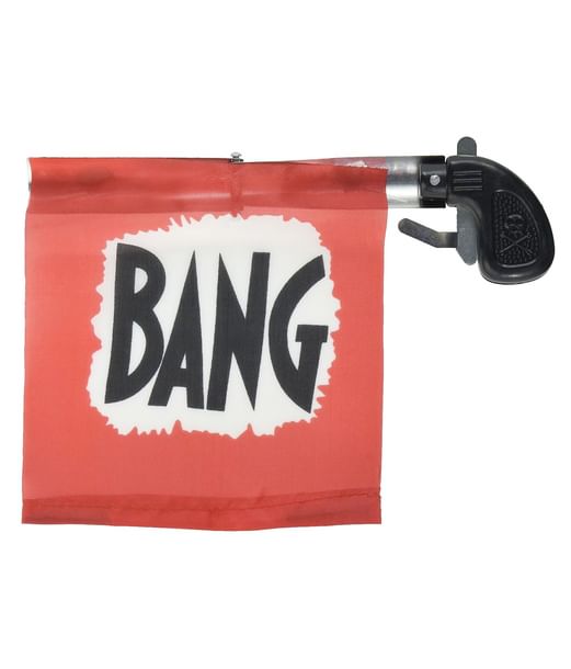 Pistol med Bang flag