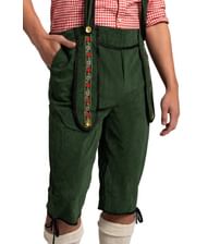 Grønne lederhosen og skjorte L