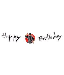 Ninja Happy Birthday banner 120 cm